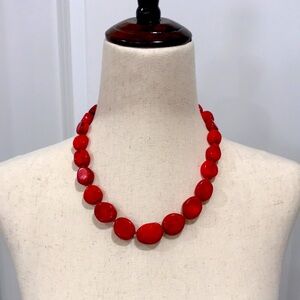Vintage Natural Red Coral Necklace